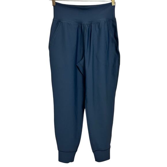 Old Navy Active Powersoft Pocket Joggers Sz Small High-Rise Go-Dry Dusk Navy - Picture 4 of 7
